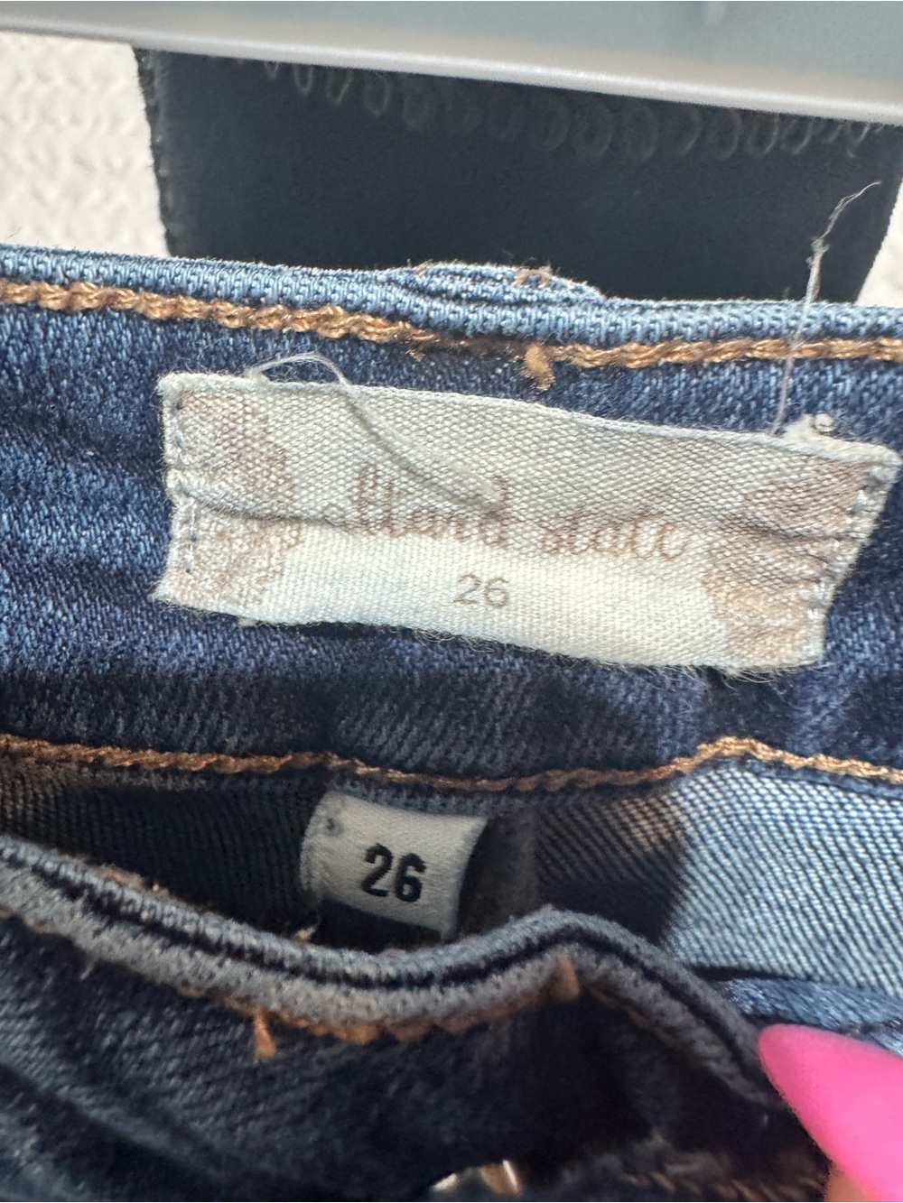 Altar'd State Dark Blue Denim Flare Jeans